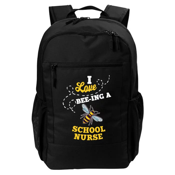 I Love BeeIng A School Nurse Honey Bee Job Profession Daily Commute Backpack