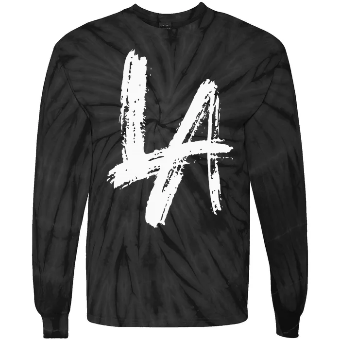 Interlocking La Brush Design Los Angeles California Tie-Dye Long Sleeve Shirt