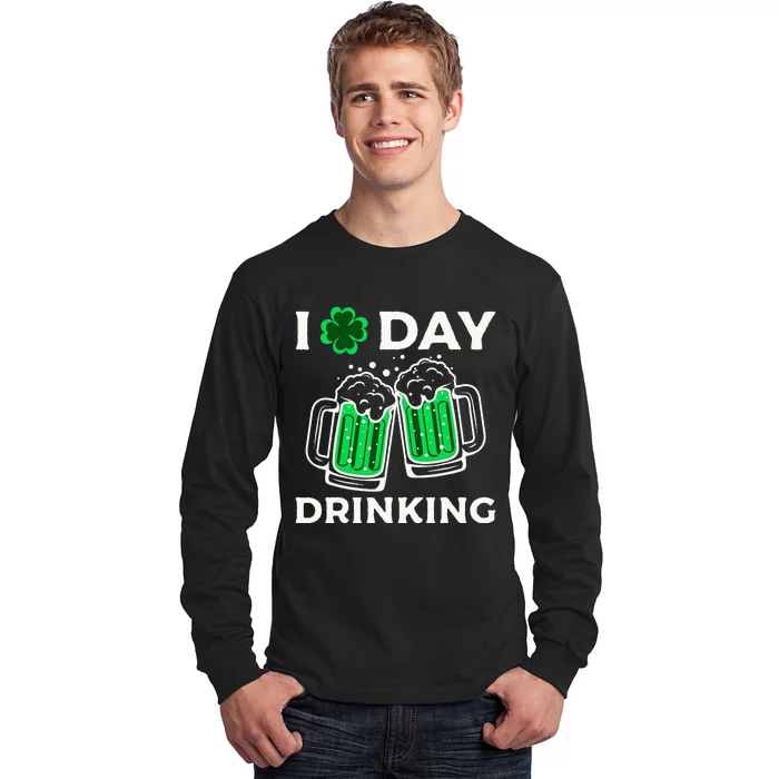 I Love Beer Day funny Drinking St Patricks Day Long Sleeve Shirt