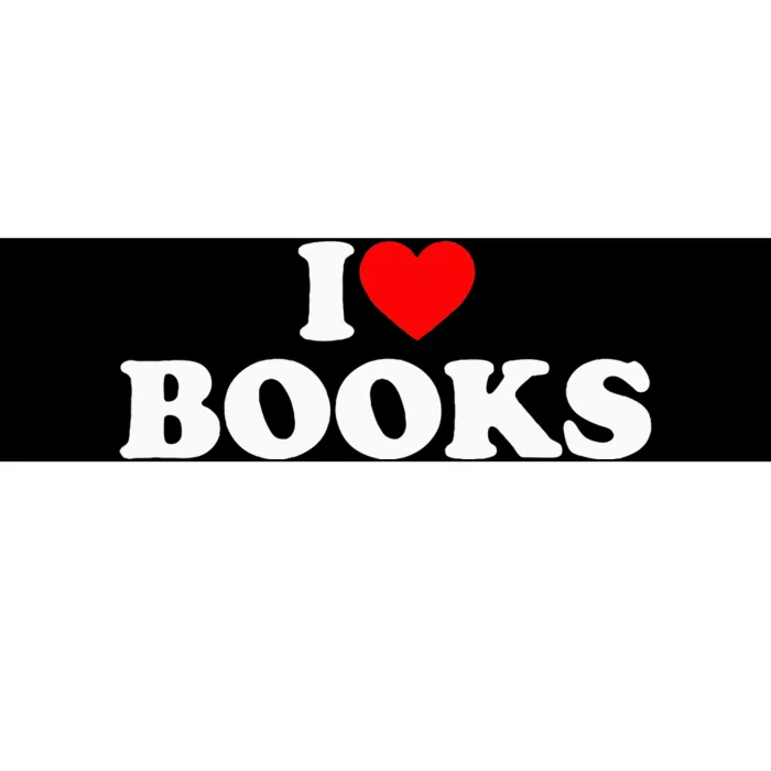 I Love Books Bumper Sticker