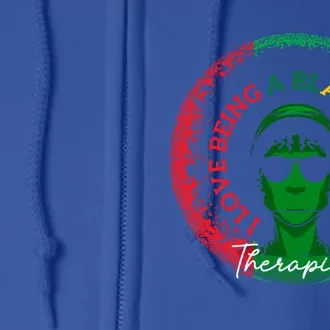 I Love Being A Black Therapist Black History Month Gift Full Zip Hoodie