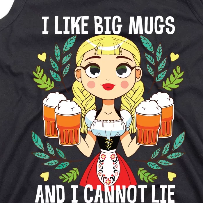 I Like Big Mugs Oktoberfest Bavarian Munich Beer Festival Tank Top