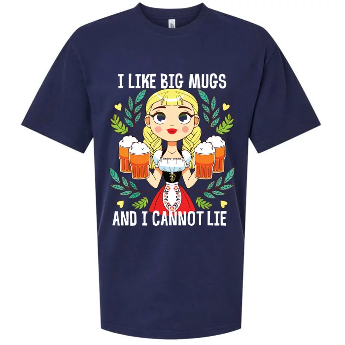 I Like Big Mugs Oktoberfest Bavarian Munich Beer Festival Sueded Cloud Jersey T-Shirt