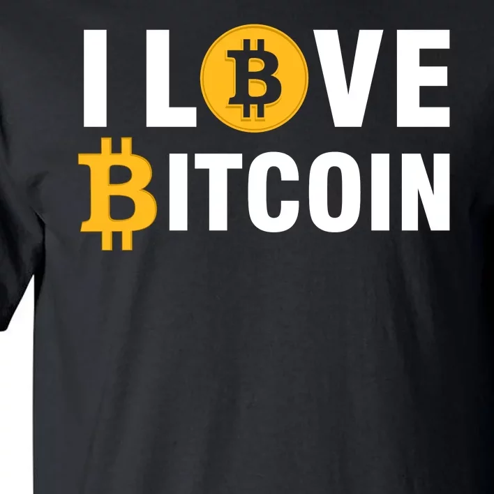 I Love Bitcoin Tall T-Shirt