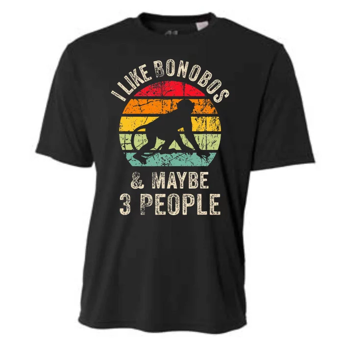 I Like Bonobos & Maybe 3 People Funny Bonobos Lover For Cooling Performance Crew T-Shirt