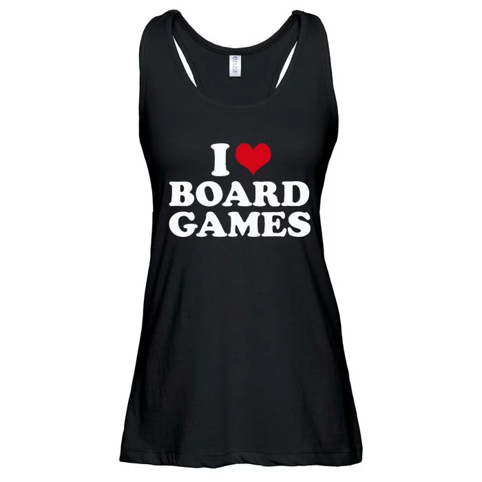 I Love Board Games Ladies Essential Flowy Tank