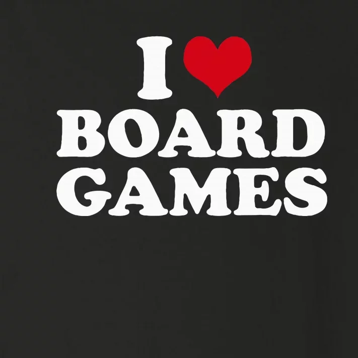 I Love Board Games Toddler Long Sleeve Shirt