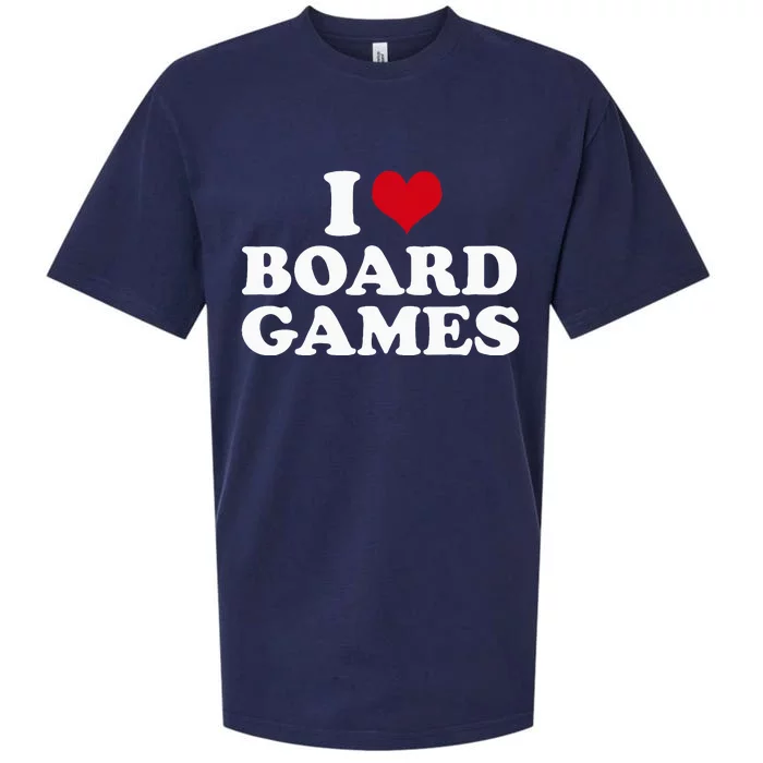 I Love Board Games Sueded Cloud Jersey T-Shirt