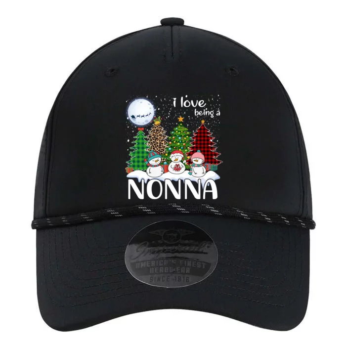 I Love Being A Nonna Snow Xmas Leopard Tree Christmas Gift Performance The Dyno Cap