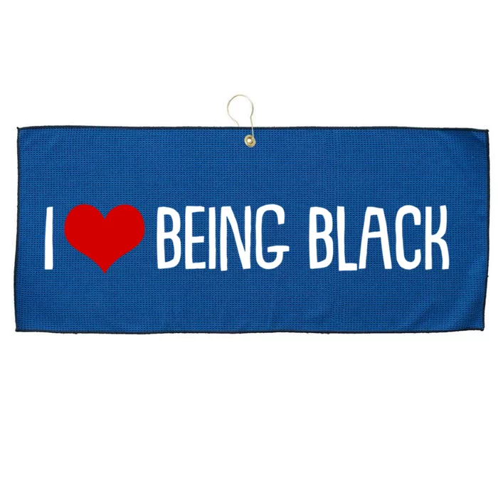 I Love Being Black Gift Large Microfiber Waffle Golf Towel