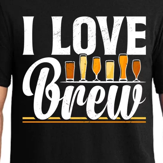 I Love Brew Valentine's Day Brewing Hobbyist Beer Fanatic Cool Gift Pajama Set