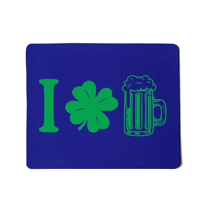 I Love Beer Funny St Patricks Day Irish Party Ing Gift Mousepad