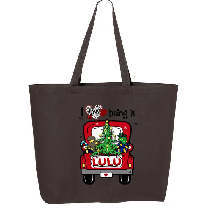 I Love Being A Lulu Tree Truck Happy Family New Christmas Cool Gift 25L Jumbo Tote