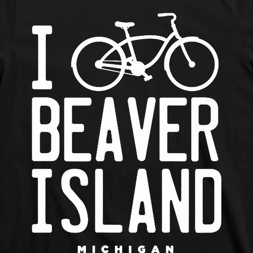 I Love Biking Beaver Island Michigan T-Shirt