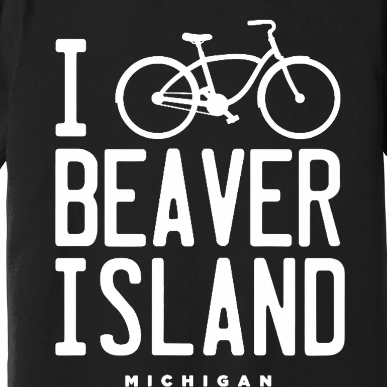 I Love Biking Beaver Island Michigan Premium T-Shirt