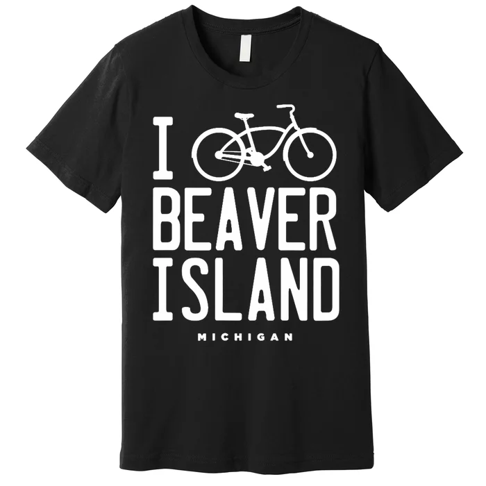 I Love Biking Beaver Island Michigan Premium T-Shirt