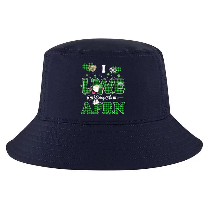 I Love Being Aprn St Patricks Day Gnome Nurse Great Gift Cool Comfort Performance Bucket Hat