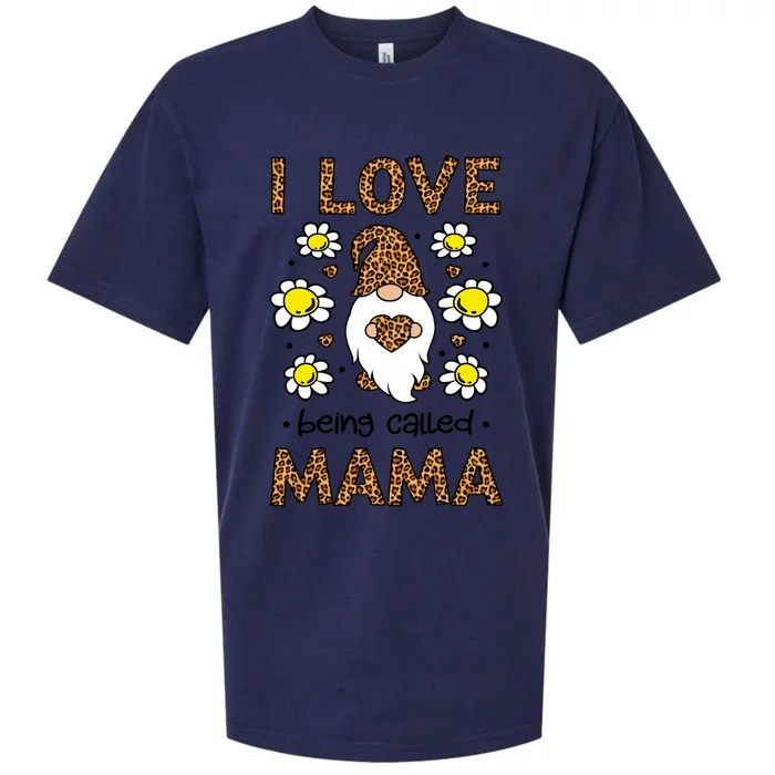 I Love Being Called Mama Leopard Gnome Cute Mother's Day Gift Sueded Cloud Jersey T-Shirt