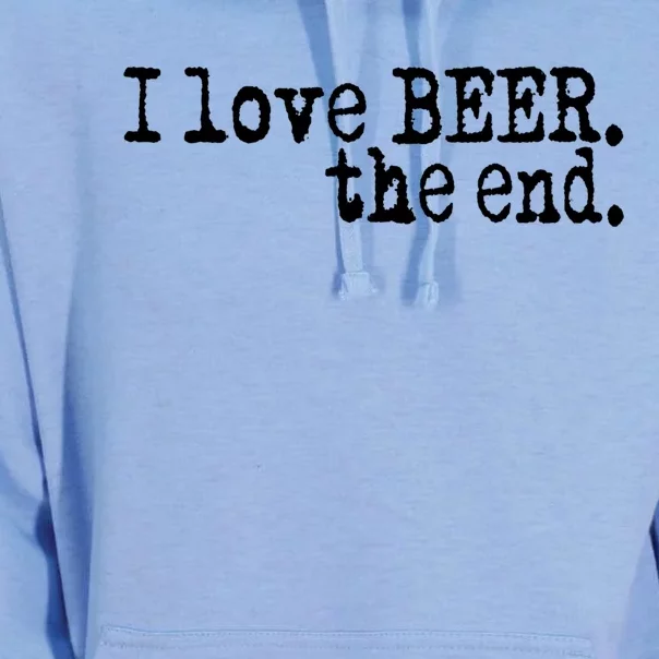 I Love Beer Gift Foodie Funny St Patricks Cute Gift Unisex Surf Hoodie