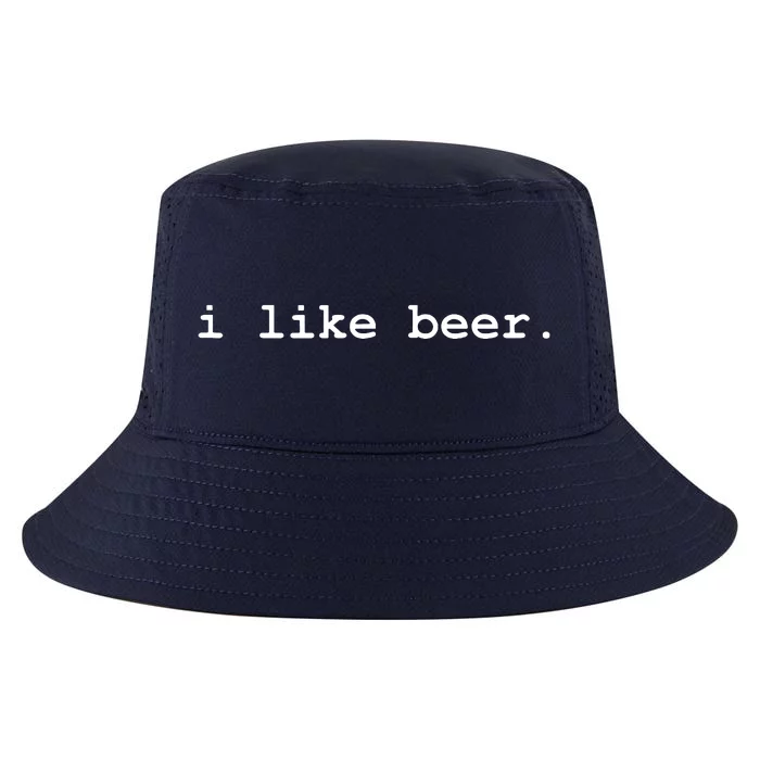 I Like Beer Minimalist Funny Drinking Cool Comfort Performance Bucket Hat