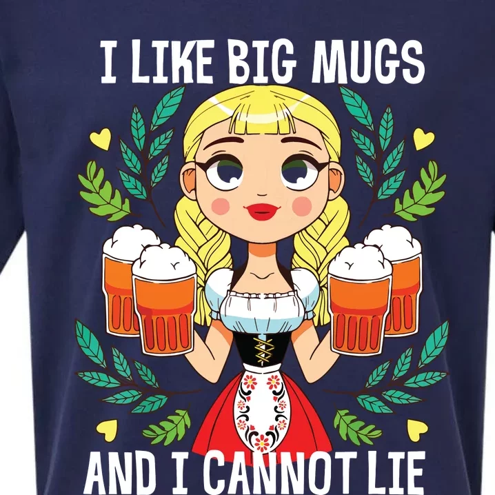 I Like Big Mugs Oktoberfest Bavarian Munich Beer Festival Sueded Cloud Jersey T-Shirt