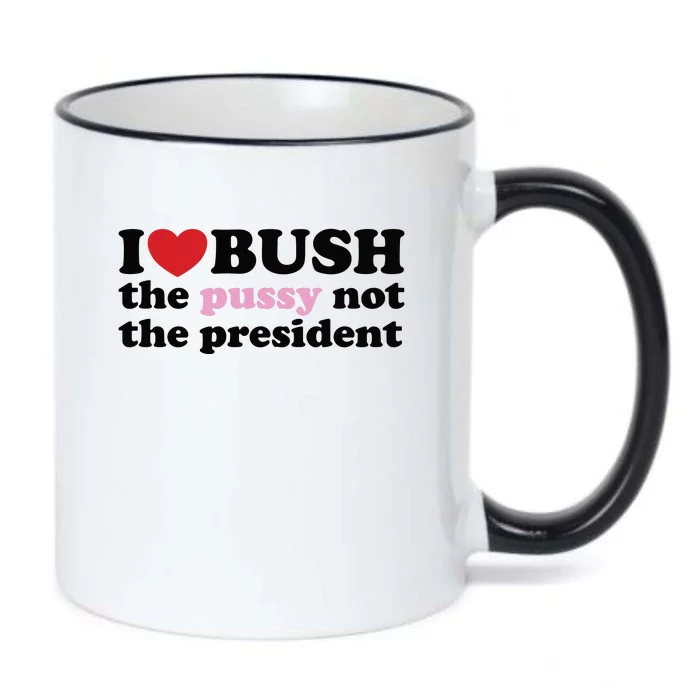 I Love Bush Black Color Changing Mug