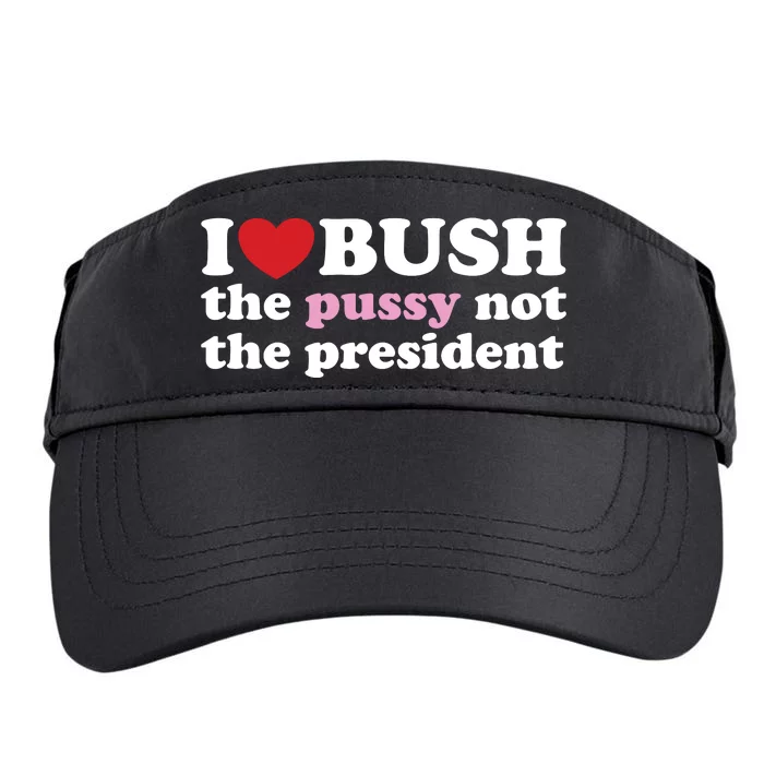 I Love Bush Adult Drive Performance Visor