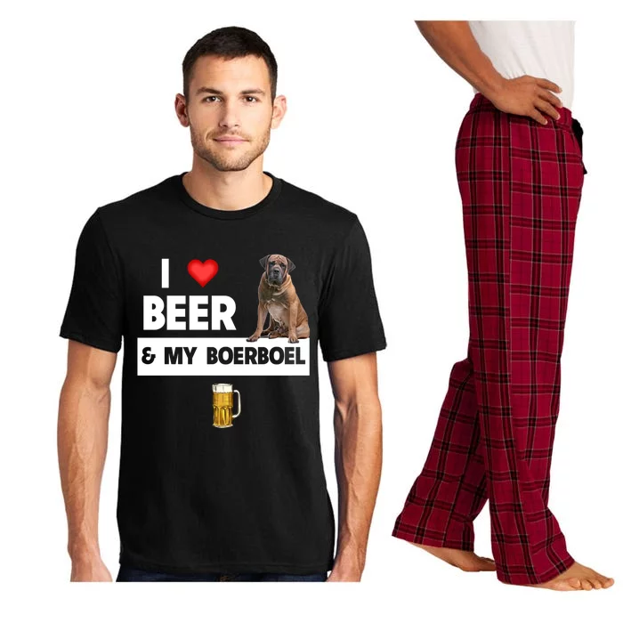 I Love Beer And My Boerboel Hunting Dog Mom Dad Ing Great Gift Pajama Set