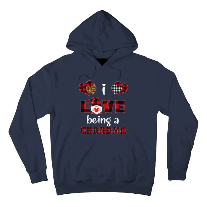 I Love Being Grandma Gnomes Matching Family Valentine's Day Sweatshirt Tall Hoodie