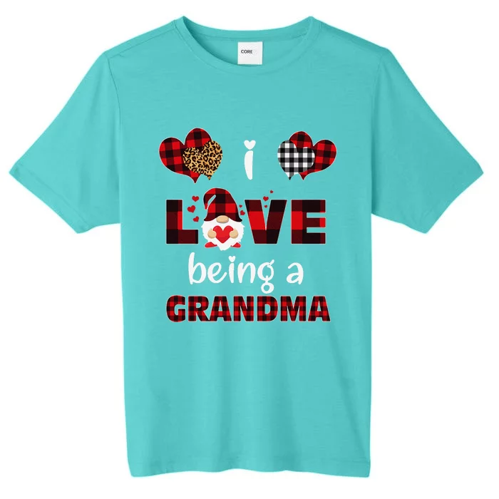 I Love Being Grandma Gnomes Matching Family Valentine's Day Sweatshirt ChromaSoft Performance T-Shirt