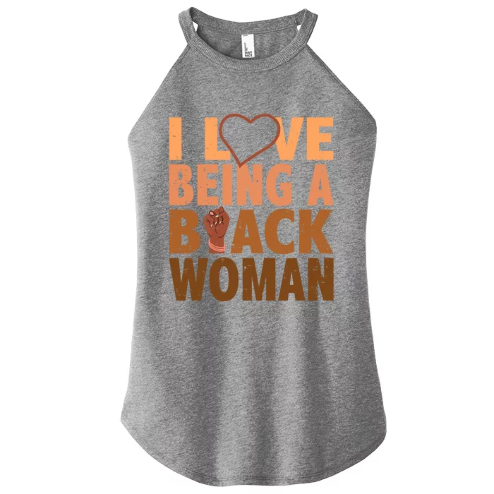 I Love Being A Black African Black History Month Gift Women’s Perfect Tri Rocker Tank