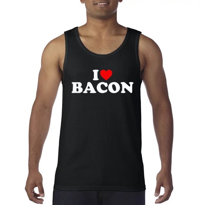 I Love Bacon Heart Tank Top