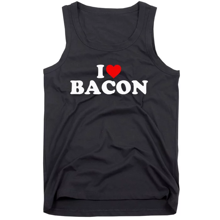 I Love Bacon Heart Tank Top