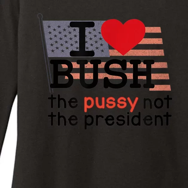 I LOVE BUSH Womens CVC Long Sleeve Shirt