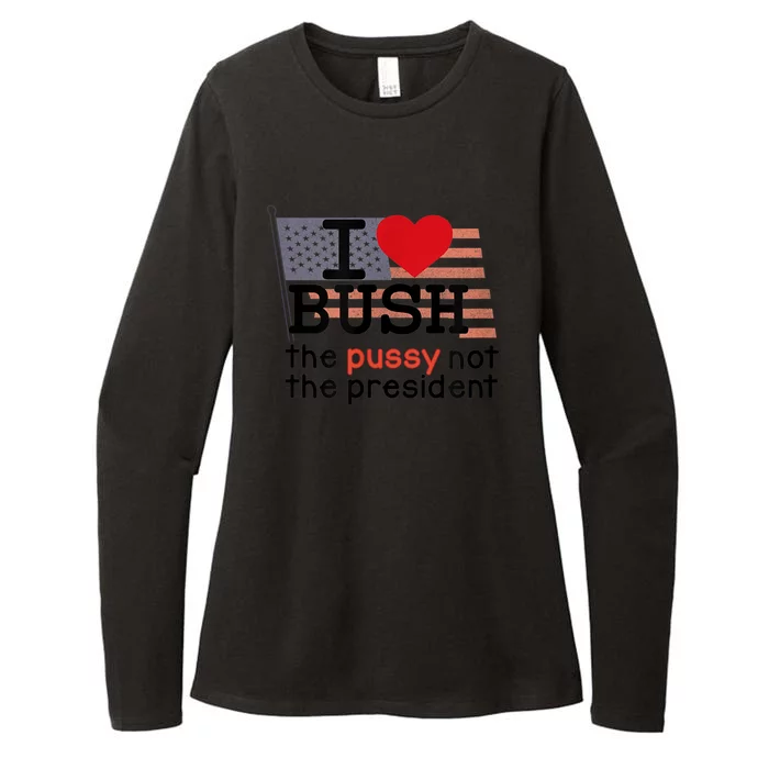 I LOVE BUSH Womens CVC Long Sleeve Shirt