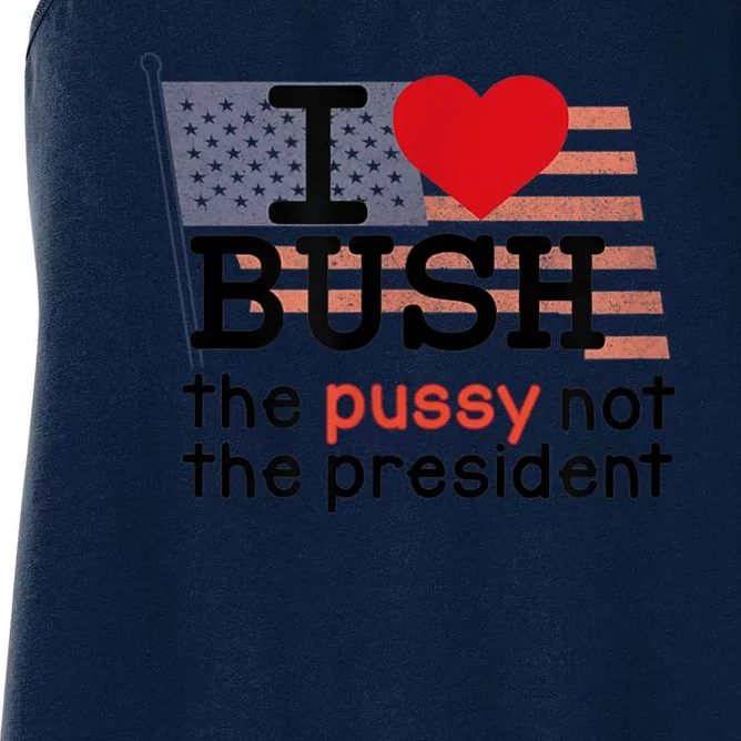 I LOVE BUSH Women's Racerback Tank