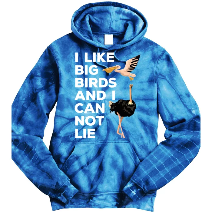 I Like Big Birds And I Can Not Lie Cute Gift Tie Dye Hoodie