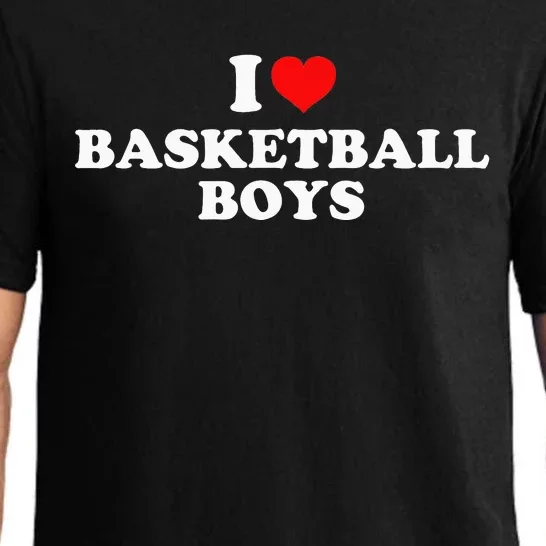 I Love Basketball Heartbeat Basketball Player or Coach Pajama Set