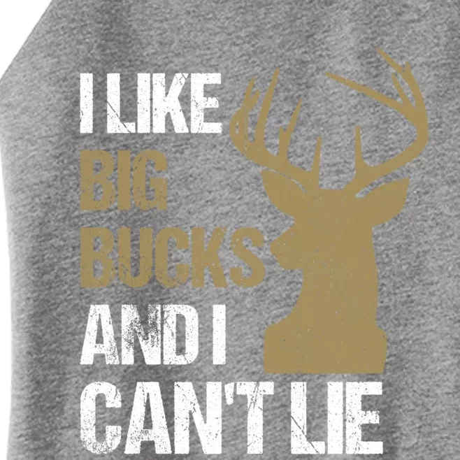 I Like Big Bucks And I Cannot Lie Funny Deer Hunting Father Great Gift Women’s Perfect Tri Rocker Tank