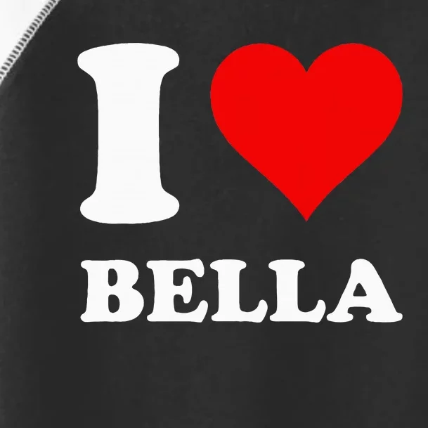 I Love Bella Toddler Fine Jersey T-Shirt