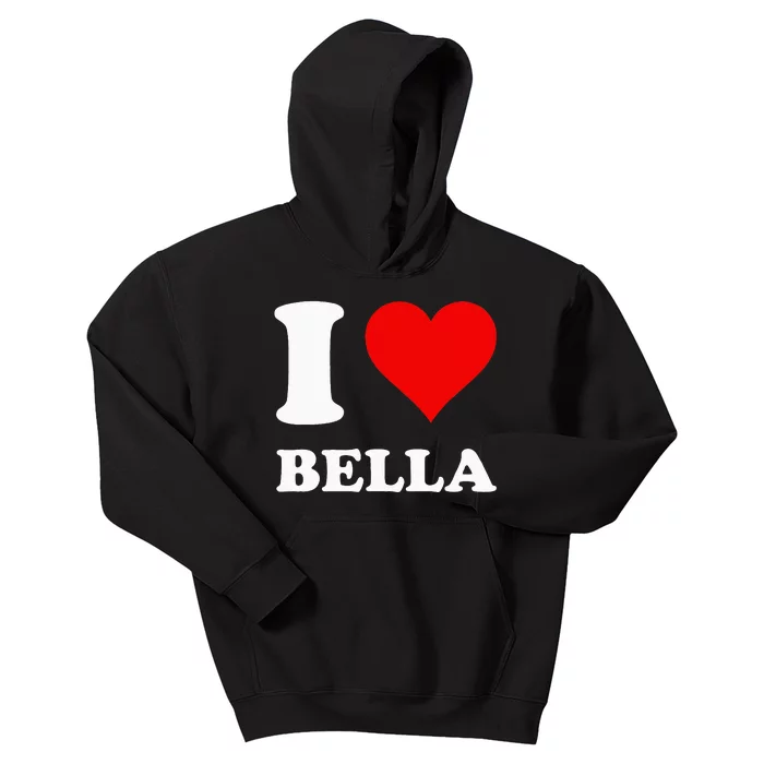 I Love Bella Kids Hoodie