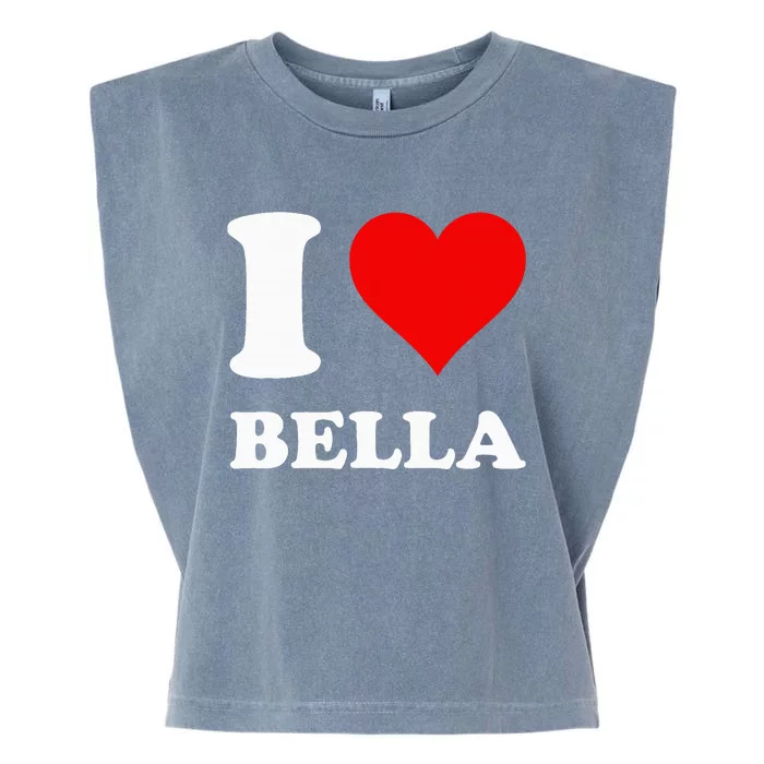 I Love Bella Garment-Dyed Women's Muscle Tee