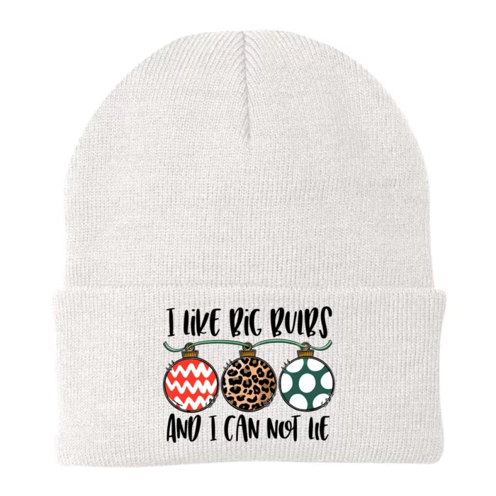 I Like Big Bulbs And I Can Not Lie Bells Funny Christmas Gift Knit Cap Winter Beanie