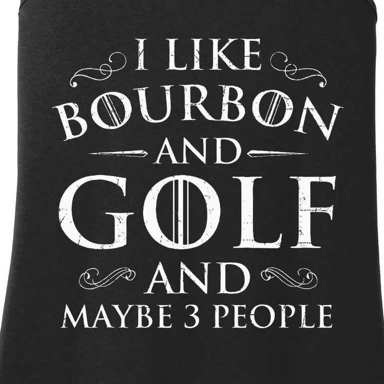 I Like Bourbon Golf Lover Golfing Golfer Putter Ladies Essential Tank