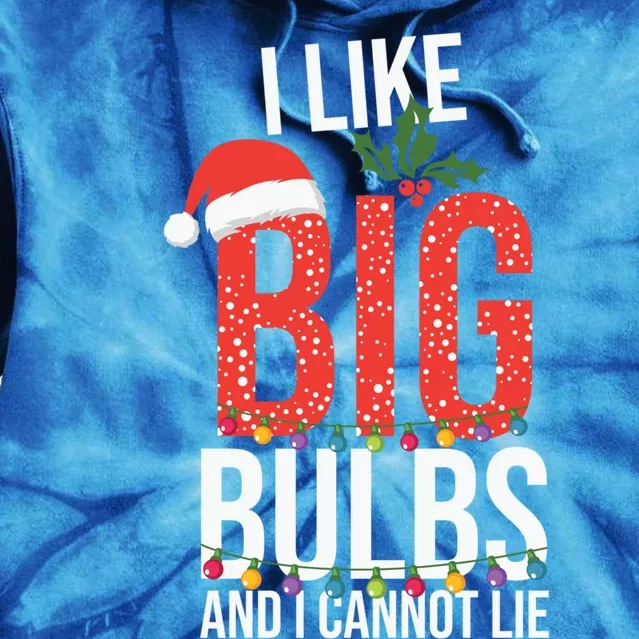 I Like Big Bulbs And Cannot Lie Funny Christmas Gift Great Gift Tie Dye Hoodie