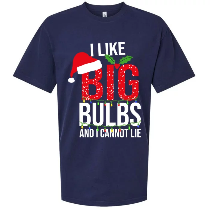 I Like Big Bulbs And Cannot Lie Christmas Light Decorator Gift Sueded Cloud Jersey T-Shirt