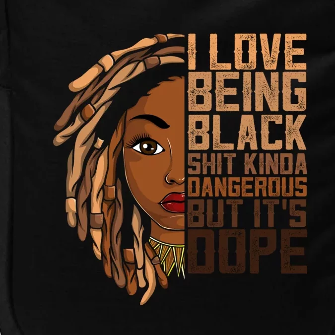 I Love Being Black Melanin African American Great Gift Impact Tech Backpack