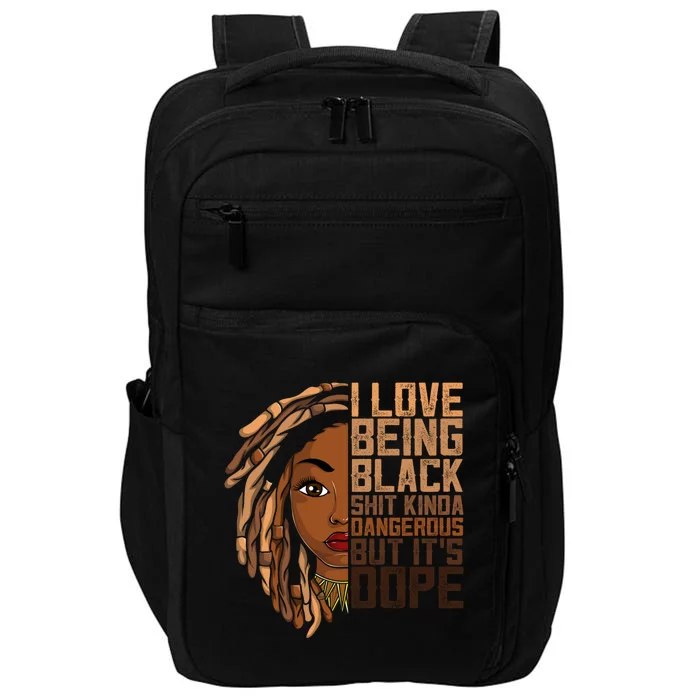 I Love Being Black Melanin African American Great Gift Impact Tech Backpack