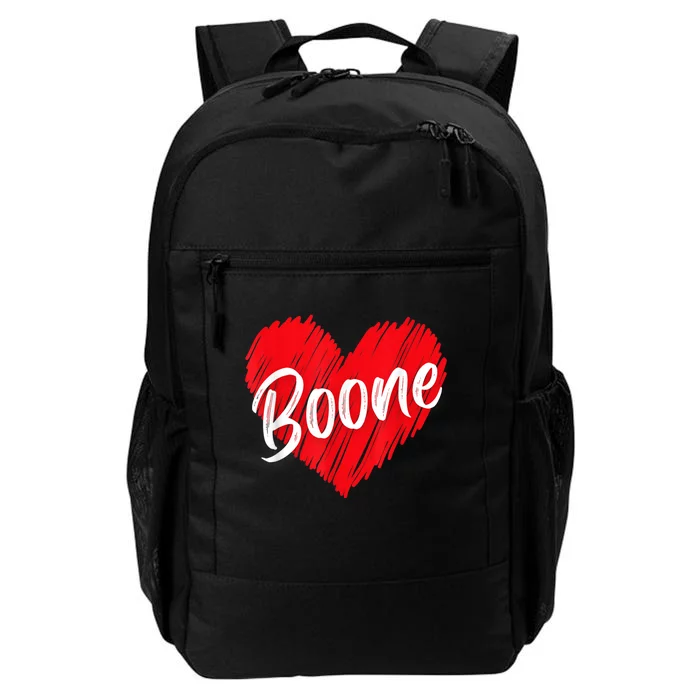 I Love Boone Heart Personalized Name Boone Daily Commute Backpack