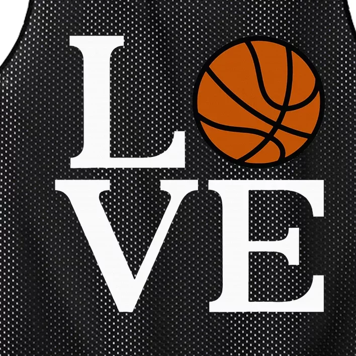 I Love Basketball Mesh Reversible Basketball Jersey Tank